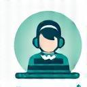 Icône coaching linguistique en ligne